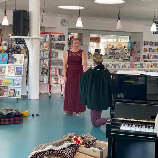 Julie Vilstrup og Thomas Storm på Flensborg Bibliotek