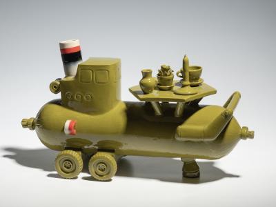 "Stilleben på dynamisk boogievogn" af Sverre Tveito Holmen. Foto: Lars Bay