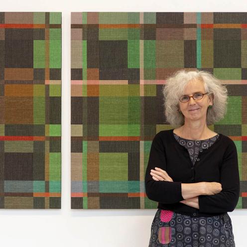 Væver Anne Mette Larsen. Foto: Ole Akhøj