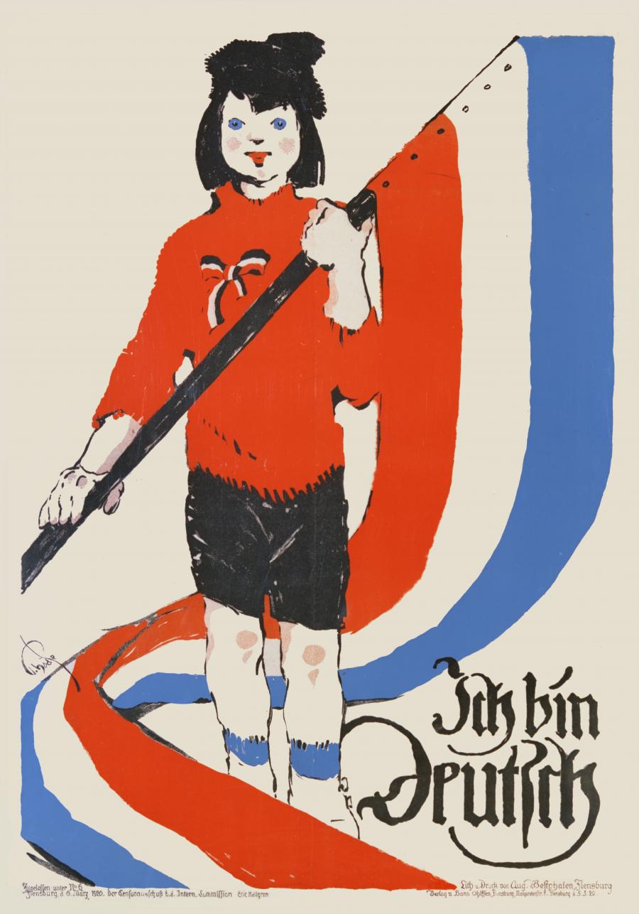 Ich bin deutsch - Plakat fra afstemningen 1920