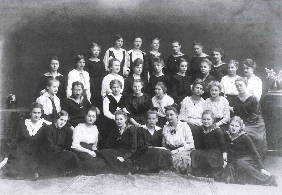 En klasse fra Auguste Viktoria-skolen i Flensborg, 1919 .