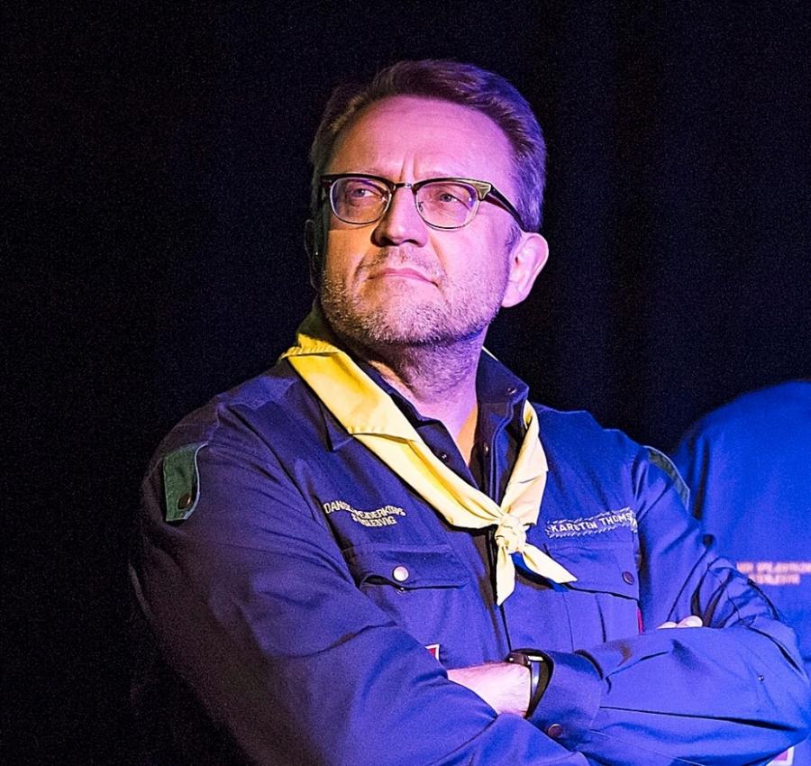 Arne Sørensen som amatørskuespiller på Det Lille Teater