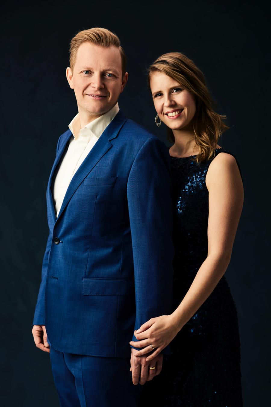 Solisterne Mette-Maria Øyen og Thomas Storm