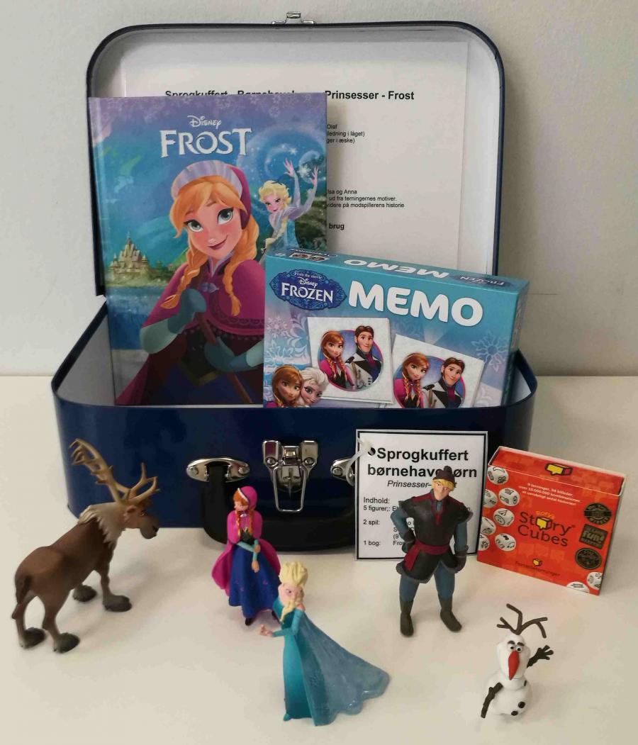 Frost - Prinsesser - sprogkuffert for 3-6 årige
