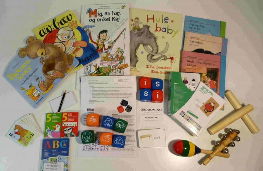 Rim, rytmer og legelæsning - sprogkuffert for 4-7 årige